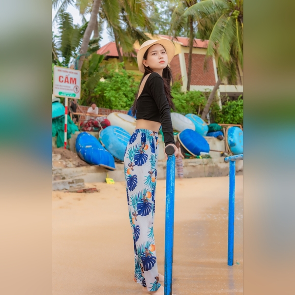 Thai style women's Linen Boho pants! - Picture 4 of 7